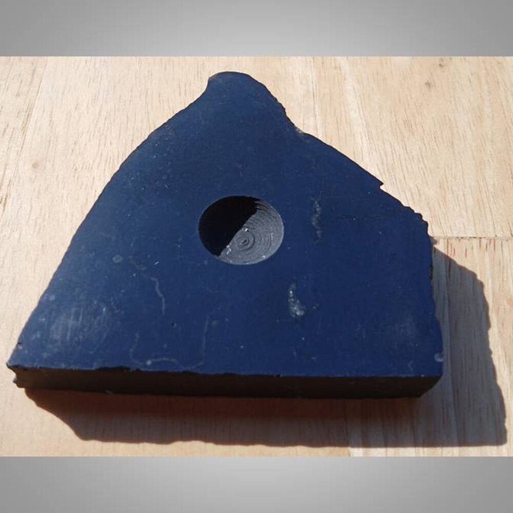 #7 SHUNGITE rock stone crystal sphere STAND purification insomnia - Picture 2 of 6